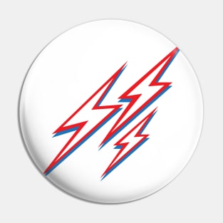 Red White & Bolts Pin