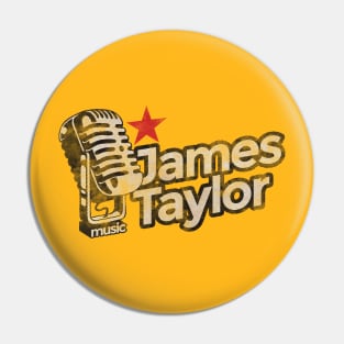 James Taylor Vintage Pin