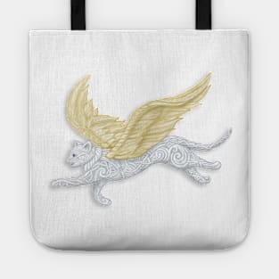 Flight of Fancy - Winged Cat Tote