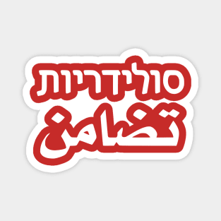 Solidarity (Hebrew/Arabic) Magnet