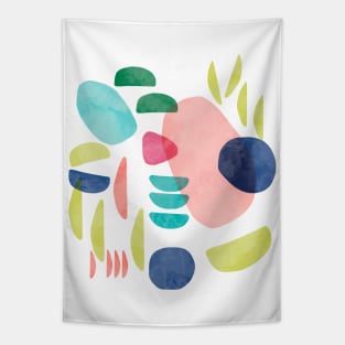 Pocket - Abstract Stains Coral Tapestry