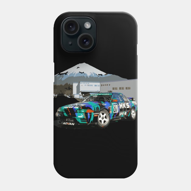 Skyline R32 GT-R HKS Japan Mt. Fuji GTR JGTC ZERO-R Phone Case by cowtown_cowboy