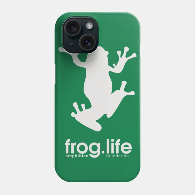Frog.Life (Light Grey) Phone Case by amphibianfoundation