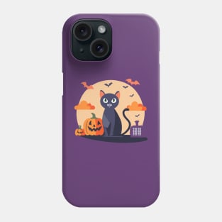 Halloween Cat Pumpkin Phone Case