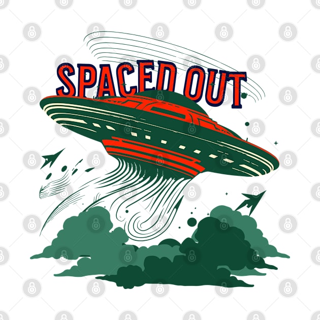 Extraterrestrial Encounter | Spaced Out UFO T-Shirt Design by WilFredWil Designs