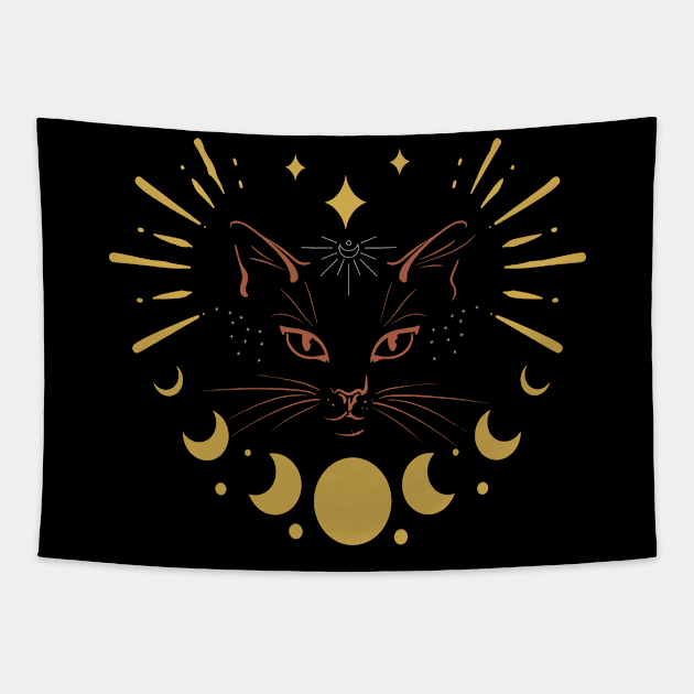Galactic Kitty Tapestry by Mazzlo Shop