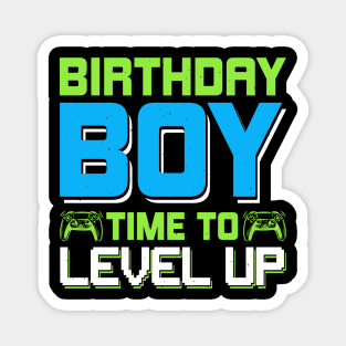 Birthday Boy Time to Level Up Magnet