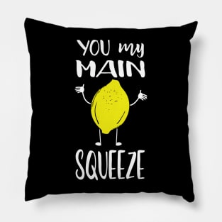 Main Squeeze Lemon Fruit Pun Pillow