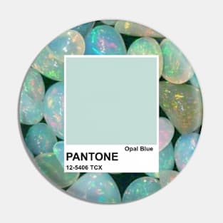 Opal blue colour Pin