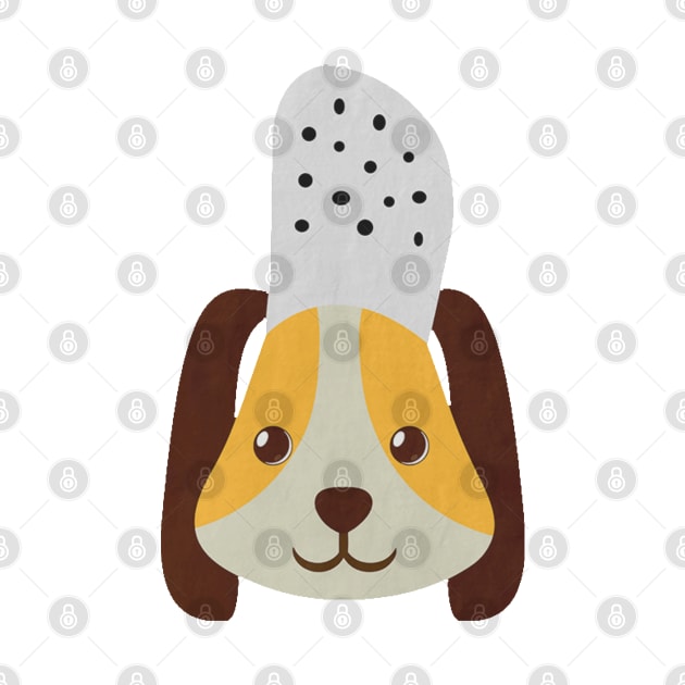 cute doggo with croc on the head by Uwaki