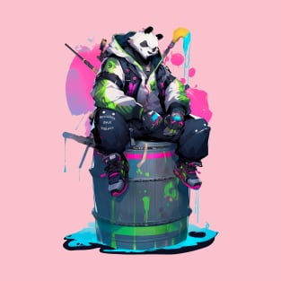 Panda, warrior of colors T-Shirt