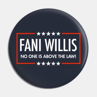 Fani Willis - No One is Above the Law (blue) Pin