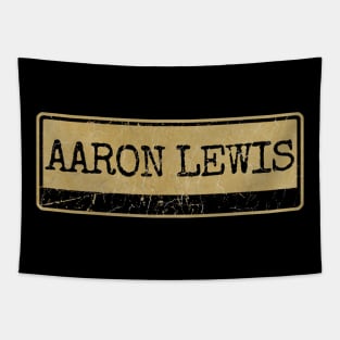 Aliska text black retro - aaron lewis Tapestry