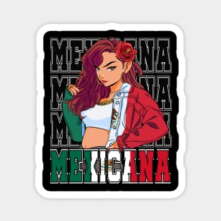 Mexican Girl Viva Mexico Mexicana Pride Magnet