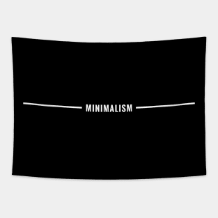 Double Lined Minimalism (White version) - Minimal DM Tapestry