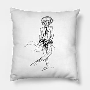 Drift Away - Original Pen and Ink Artwork Pillow