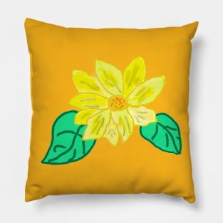 Painted Flower Pillow