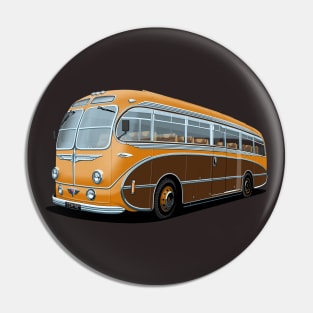 1952 AEC Regal Coach in orange and brown Pin