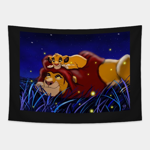 Lion King Tapestry by Taniland