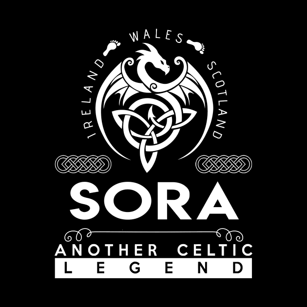 Sora Name T Shirt - Another Celtic Legend Sora Dragon Gift Item by harpermargy8920