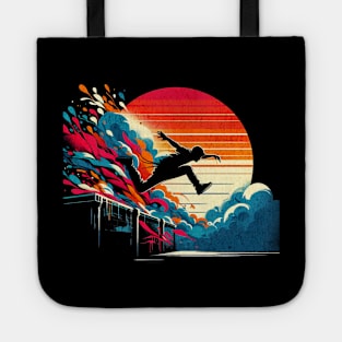 Parcour Graffiti Retro Design Tote