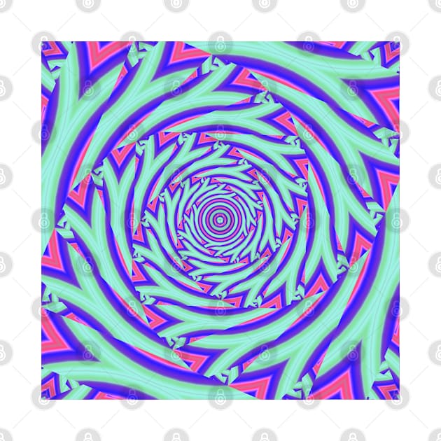 Trippy Groovy Vibrant Colorful Vortex by Kaleiope_Studio