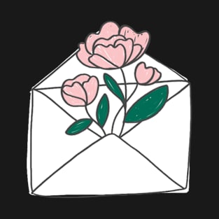 Flowers growing out of an envelope T-Shirt