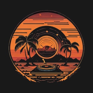 sunset with classic music T-Shirt