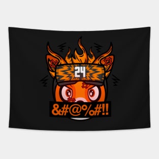 Angry Rage Gamer Fox PWNZR Tapestry