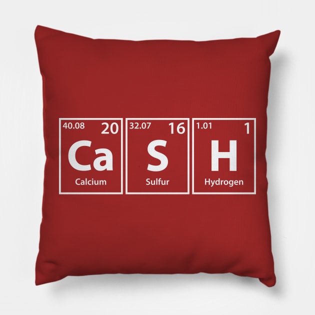 Cash (Ca-S-H) Periodic Elements Spelling Pillow by cerebrands