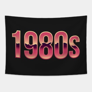 1980's retro style lettering. 1980's logo, sticker. Tapestry