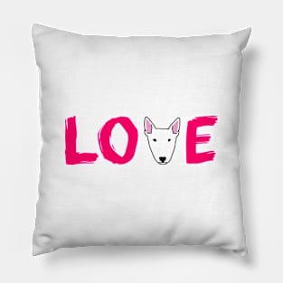 Love Bull Terrier Pillow