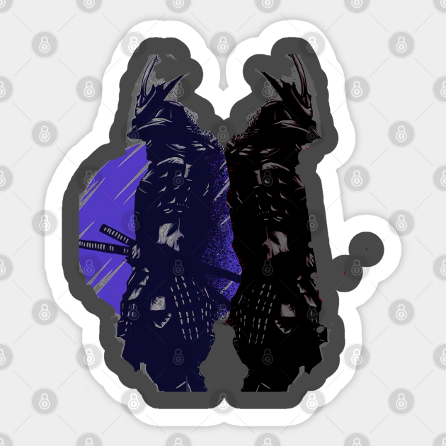 Japanese Warriors Japanese Ninja Samurai Warriors Sticker TeePublic