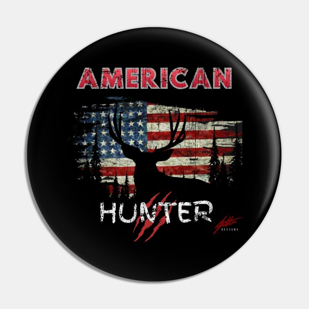 American Hunter Pin by Shop Tee Depot