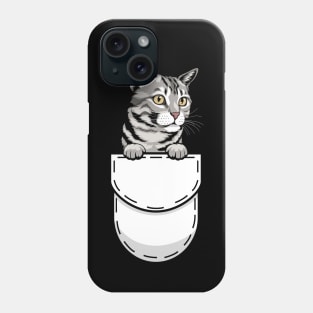 Funny Tabby Pocket Cat Phone Case