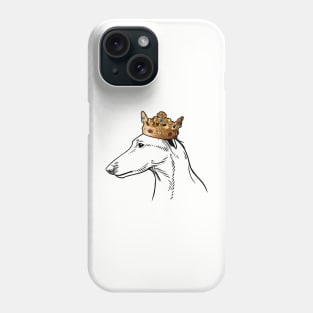 Lurcher Dog King Queen Wearing Crown Phone Case