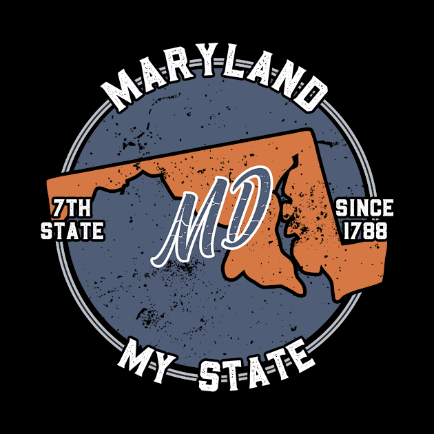 Maryland My State Patriot State Tourist Gift by atomguy