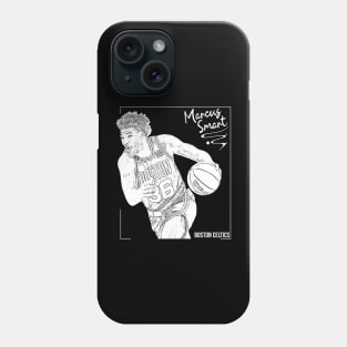 Marcus smart || white retro Phone Case