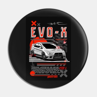 Lancer Evolution Evo X jdm legend Pin