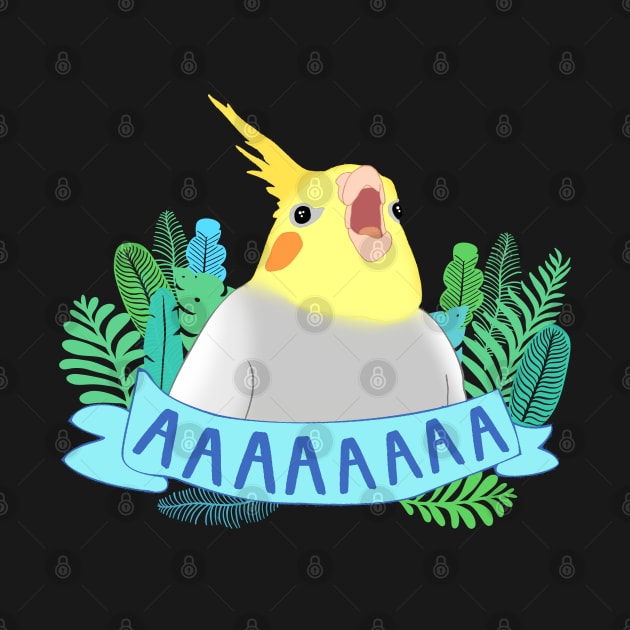 screaming cockatiel doodle by FandomizedRose