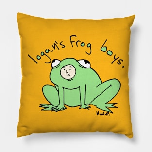 Logan's Frog Boys Pillow