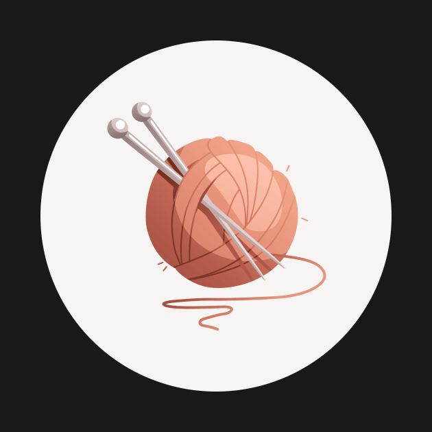 knitting yarn ball by randomolive