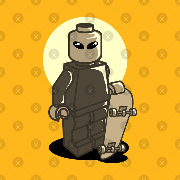 Blocky Style Skater Sepia by Monkey Business Bank