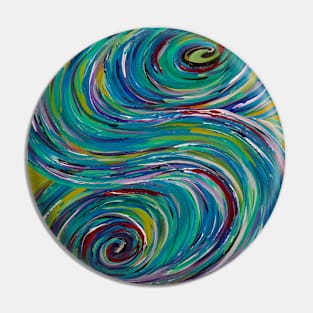 S Abstract Painting Pin