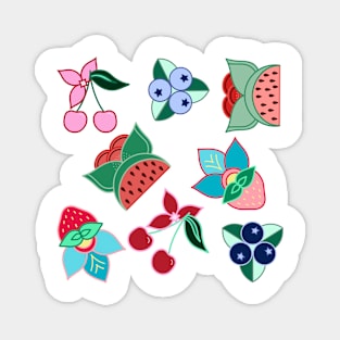 Fruit Floral by Niibidoon Magnet