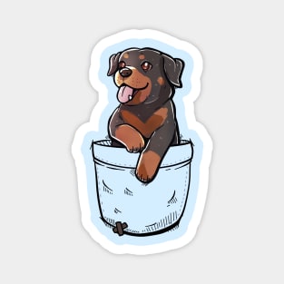 Pocket Cute Rottweiler Dog Magnet