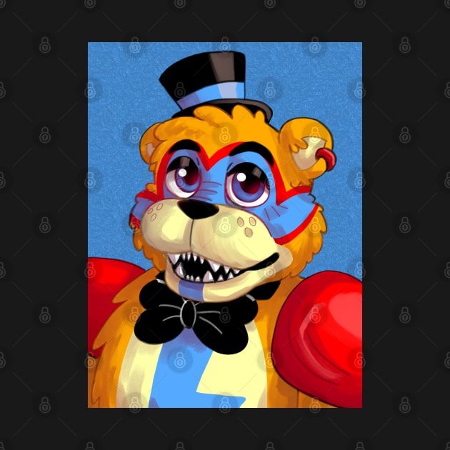 Freddy Fazbear Rockstar Row Poster by Maru-Chan-Shop