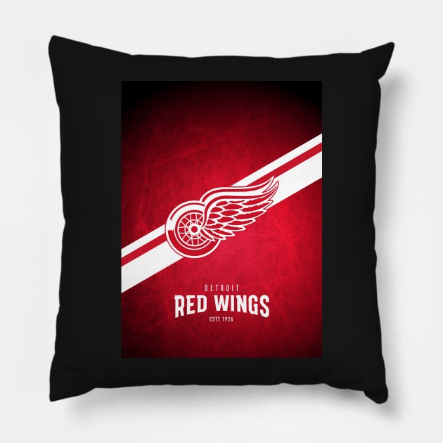 Detroit Wings-City Pillow by karenblanco