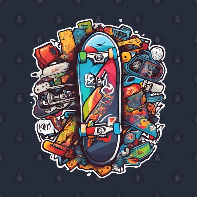 new colorfull skate board by dodolanlaku