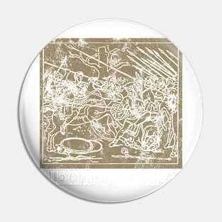 Alexander the Great Battle Head Ancient Greece Design Pin